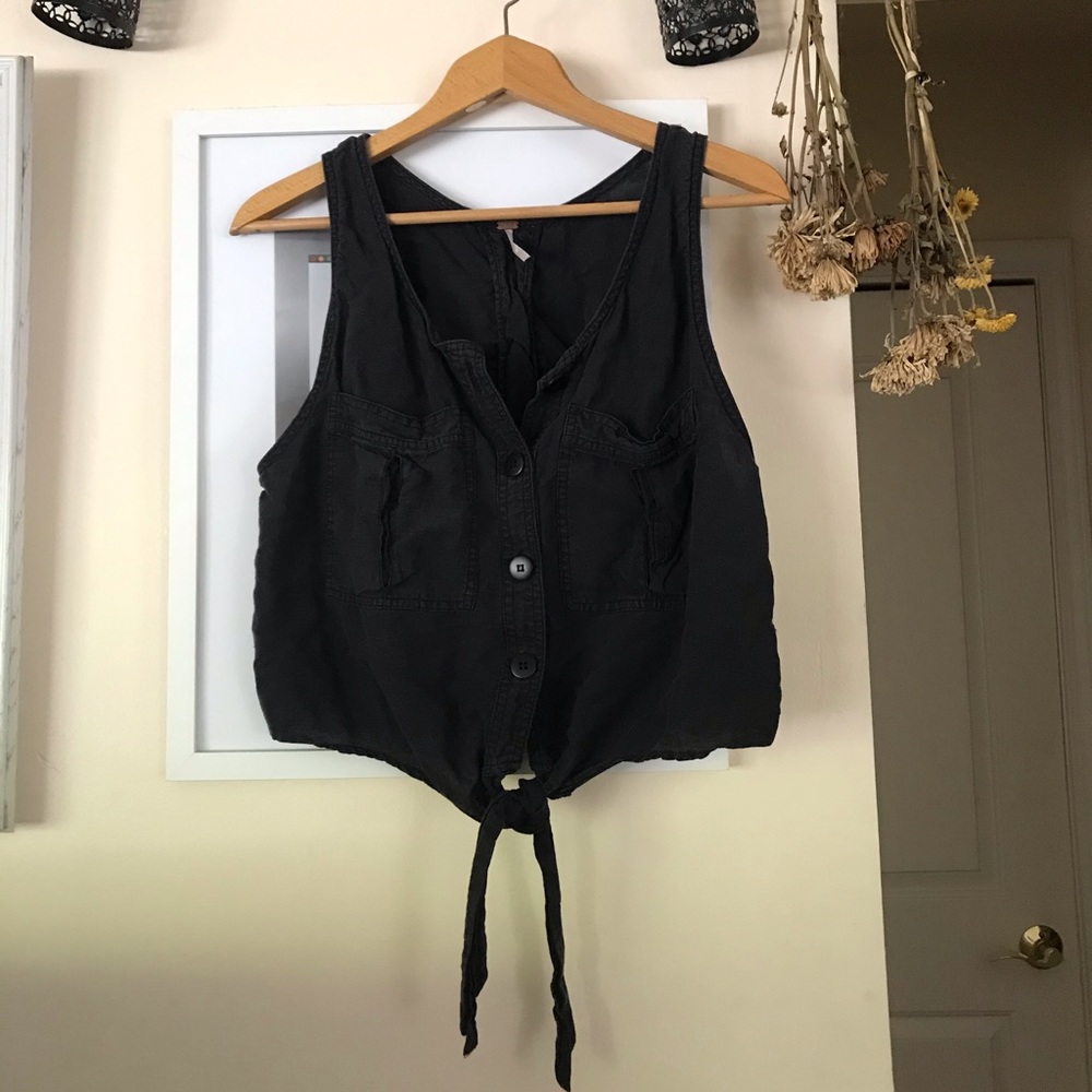 Free People Linen Tank
